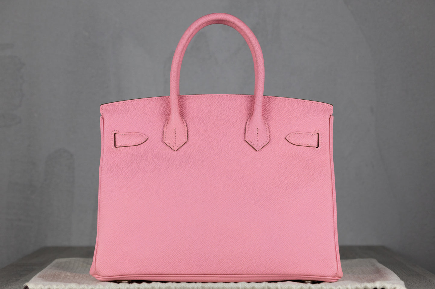 Hermès B30 Birkin 30 Retourne Bag in Rose Confetti Epsom Leather with Palladium Hardware A Stamp