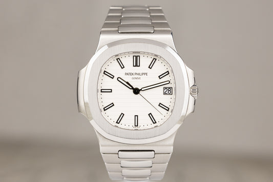 Patek Philippe 5711/1A Nautilus Date Stainless Steel White Dial