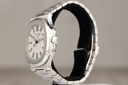 Patek Philippe 5711/1A Nautilus Date Stainless Steel White Dial