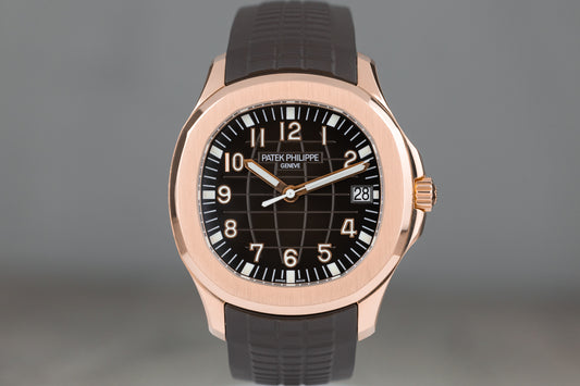 Patek Philippe 5167R Aquanaut Rose Gold Chocolate Brown Dial