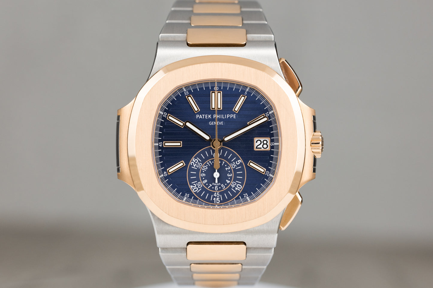 Patek Philippe 5980/1AR Nautilus Chronograph Date Blue Dial