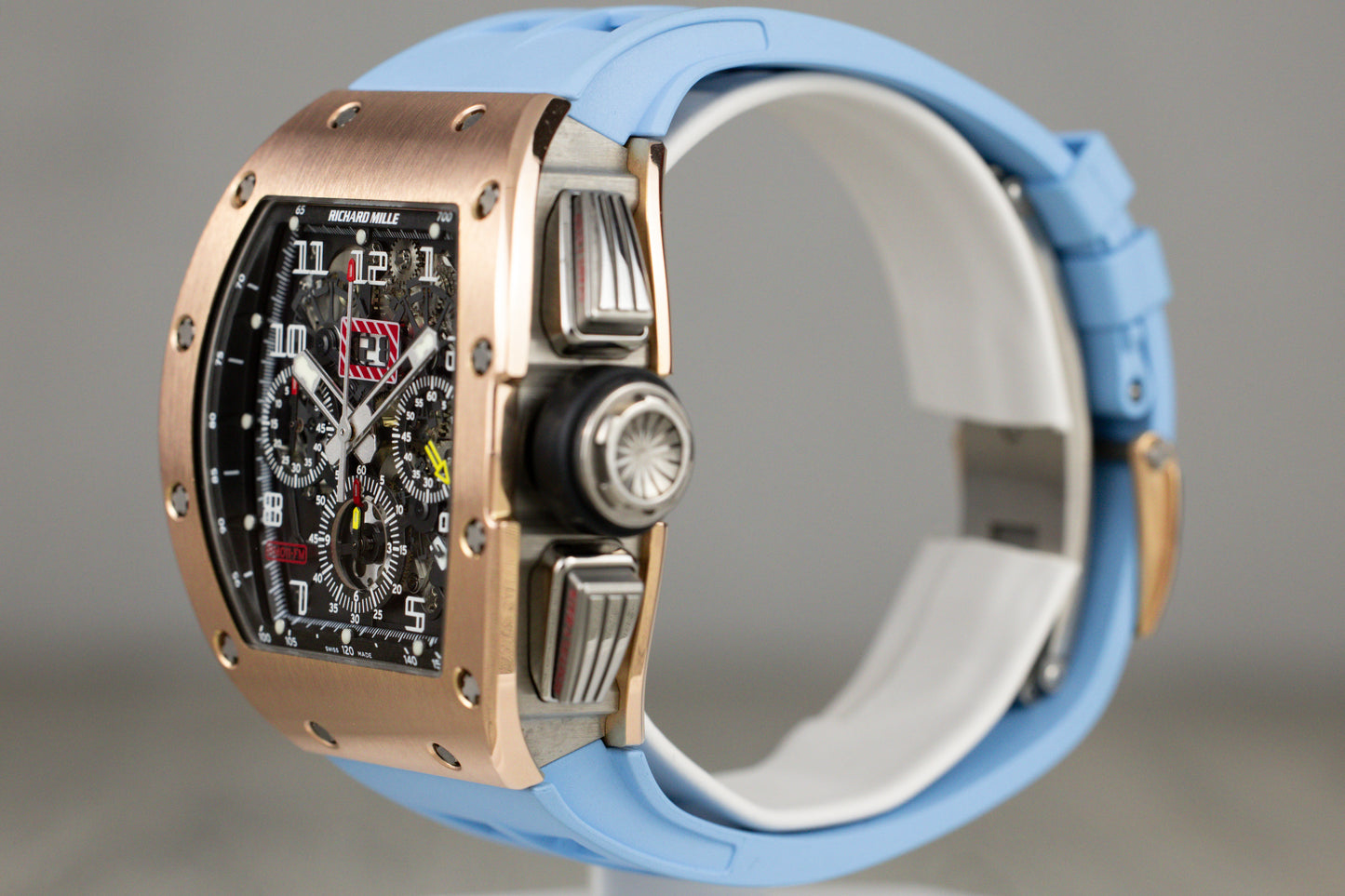 Richard Mille RM 011-FM Watch Automatic Flyback Chronograph Rose Gold & Titanium Felipe Massa Skeletonized Dial