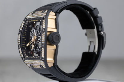 Richard Mille RM055 Bubba Watson 'Black Diamond' Carbon TPT Skeletonized Dial