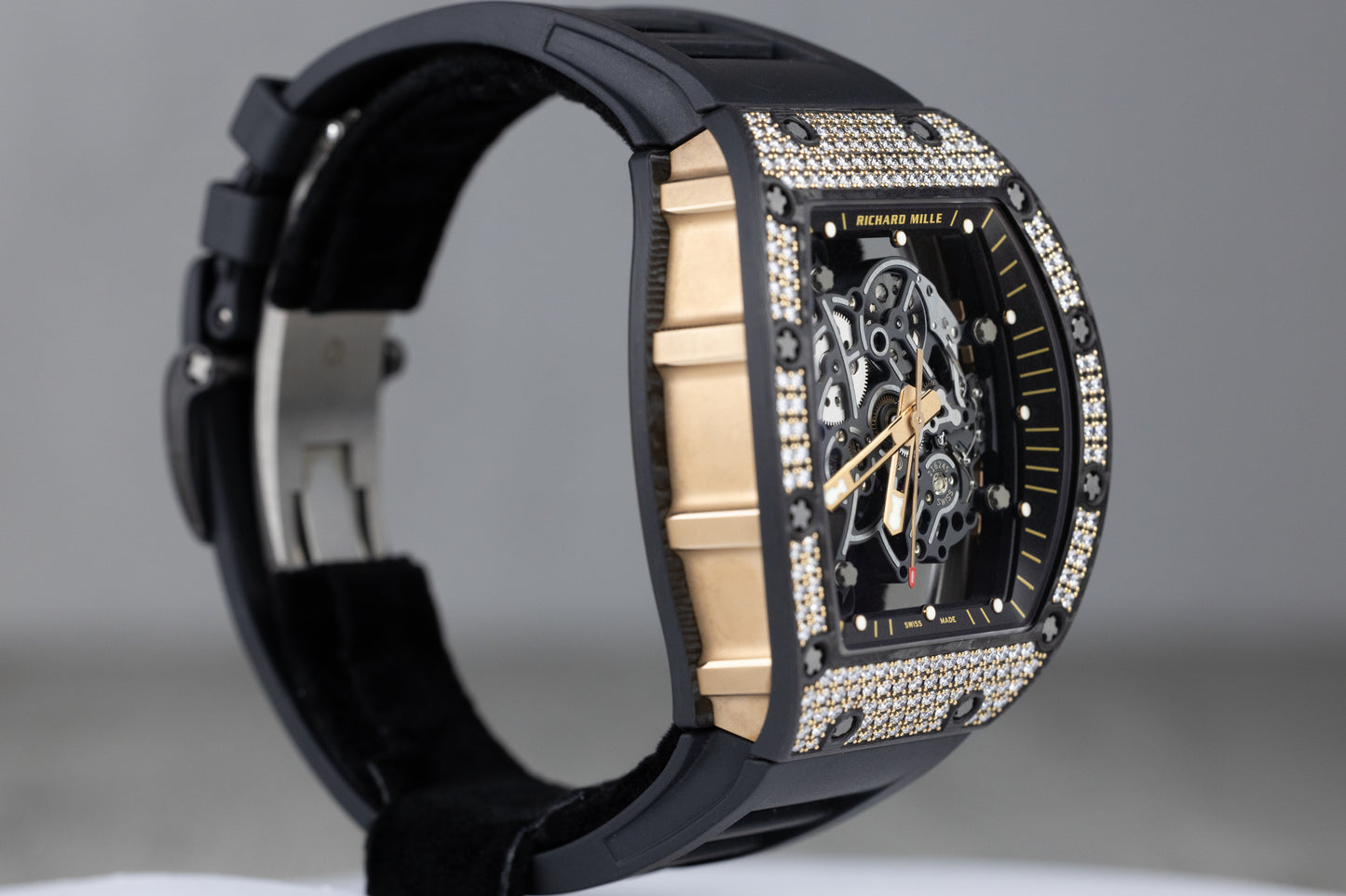 Richard Mille RM055 Bubba Watson 'Black Diamond' Carbon TPT Skeletonized Dial