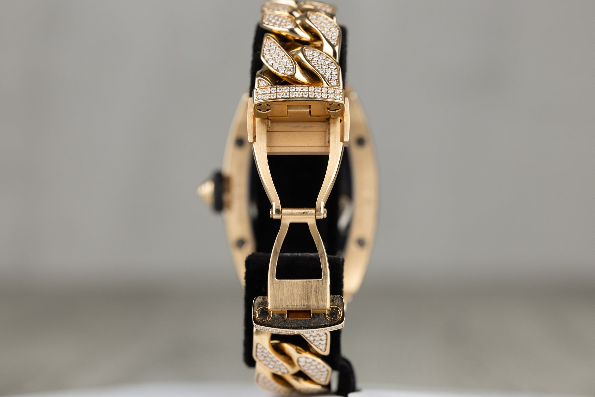 Richard Mille RM07-01 Automatic Rose Gold Diamond Cuban Link Bracelet