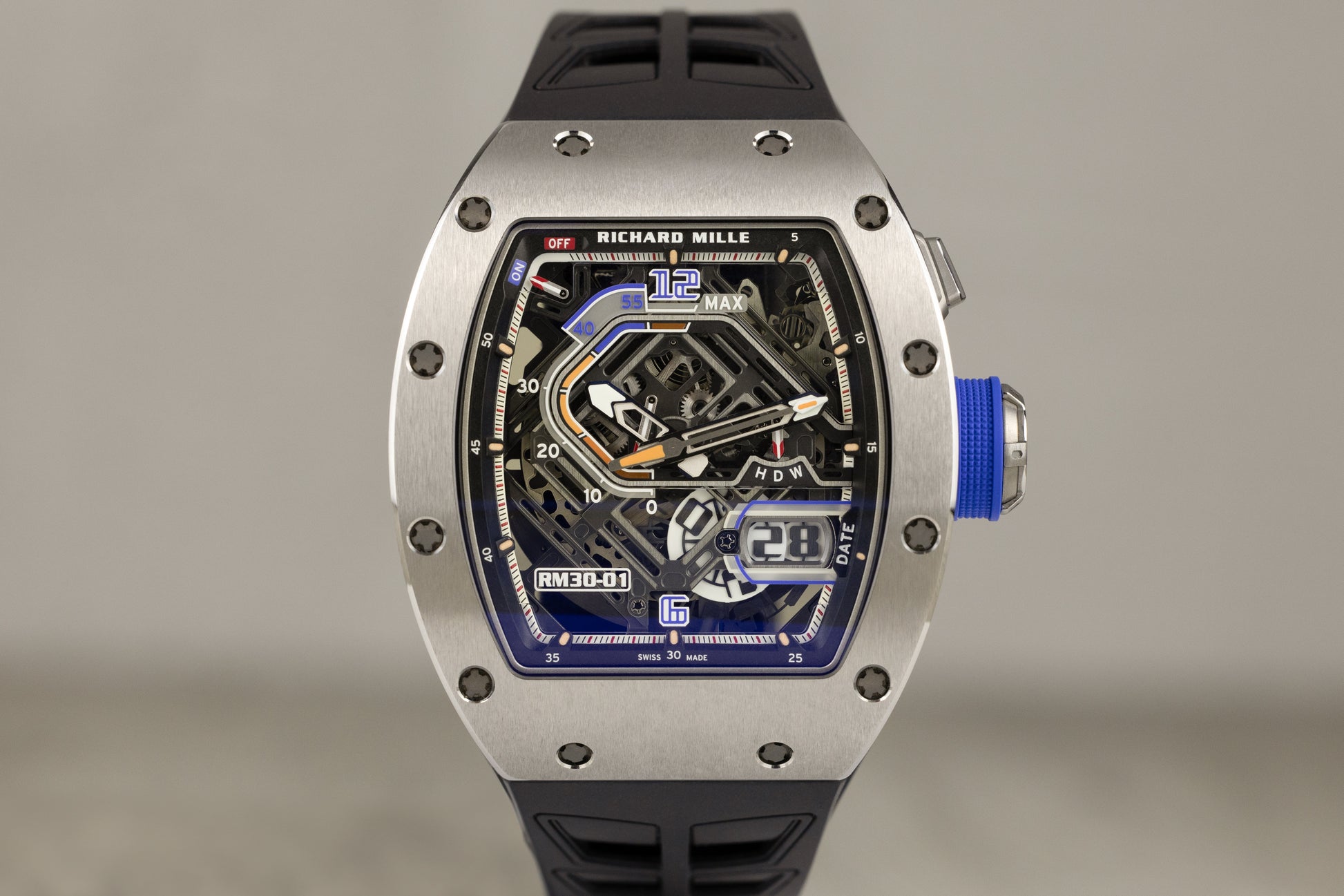 Richard Mille RM30-01 Automatic Winding with Declutchable Rotor Titanium Skeletonized Dial