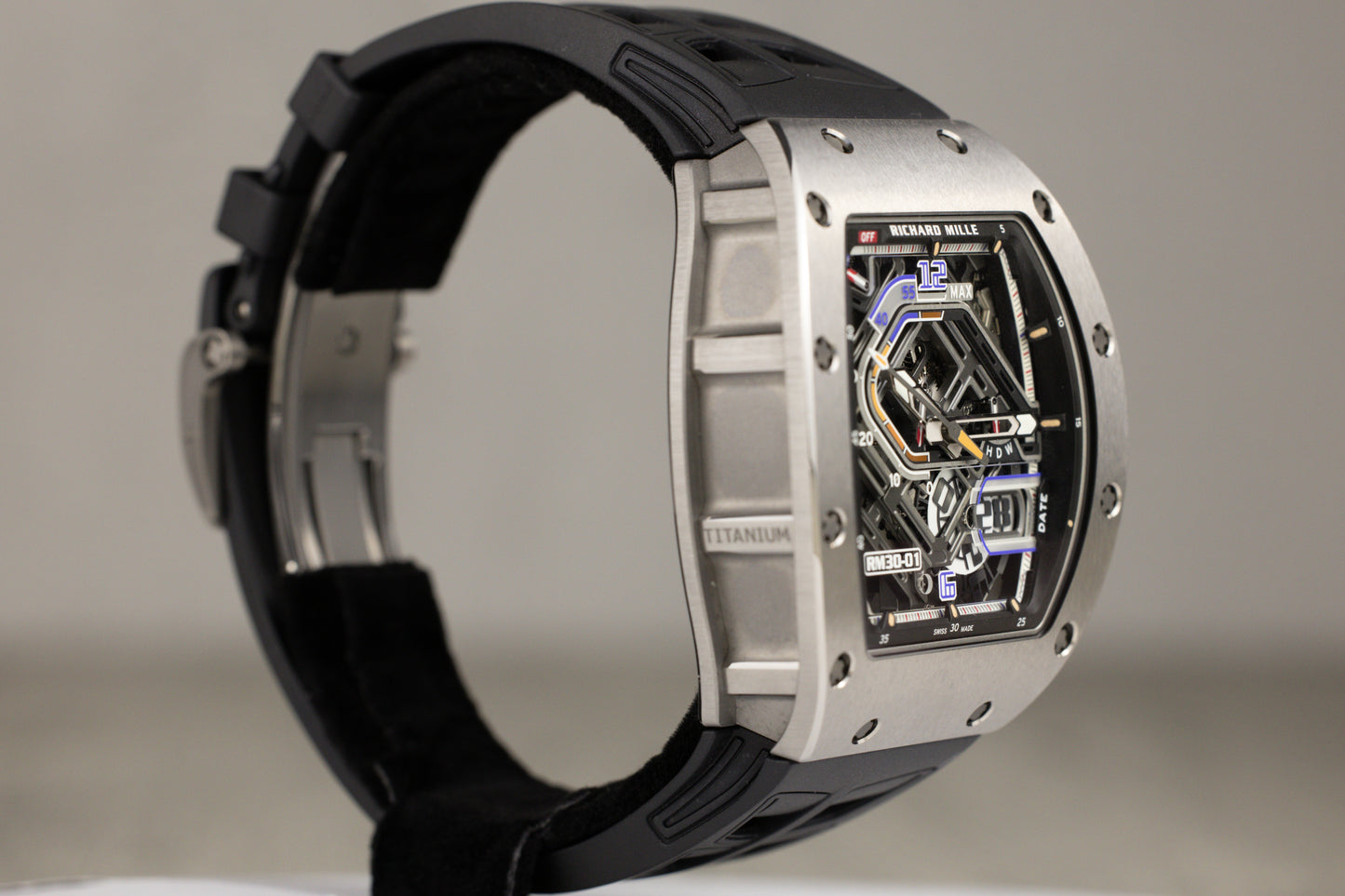 Richard Mille RM30-01 Automatic Winding with Declutchable Rotor Titanium Skeletonized Dial