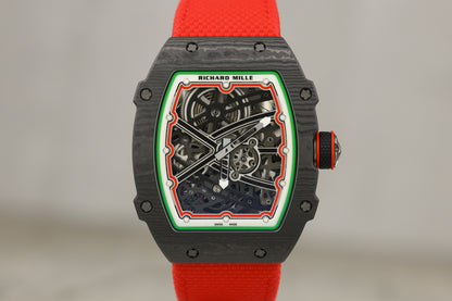 Richard Mille RM67-02 Automatic Winding Extra Flat 'Italy' Carbon TPT Skeletonized Dial