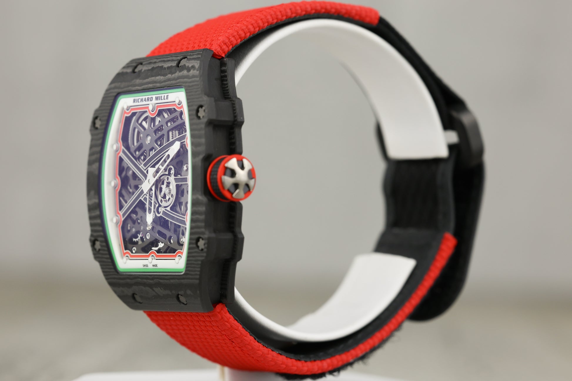 Richard Mille RM67-02 Automatic Winding Extra Flat 'Italy' Carbon TPT Skeletonized Dial