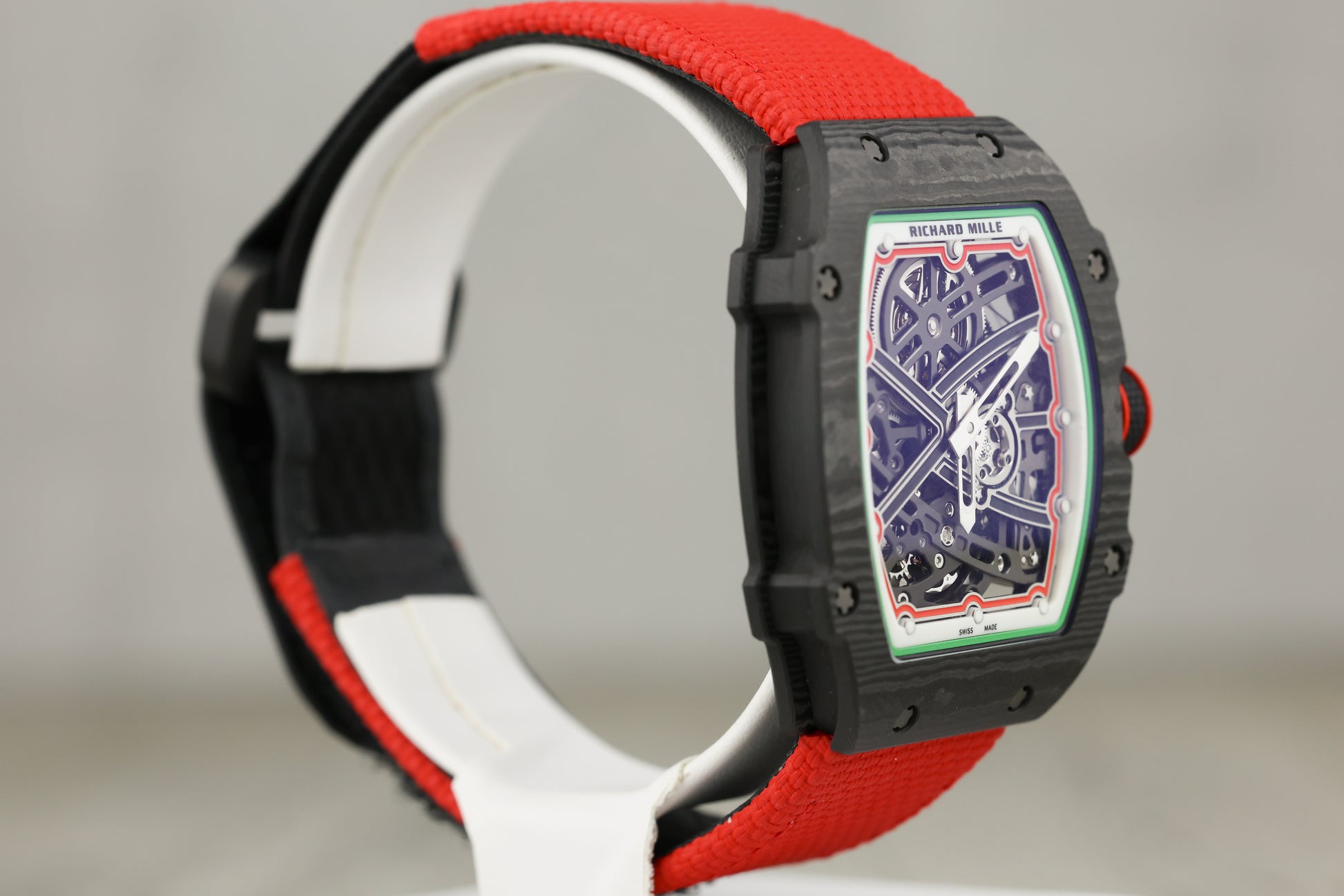 Richard Mille RM67-02 Automatic Winding Extra Flat 'Italy' Carbon TPT Skeletonized Dial