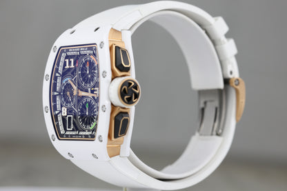 Richard Mille RM72-01 Automatic Winding Lifestyle Flyback Chronograph White Ceramic Skeletonized Dial