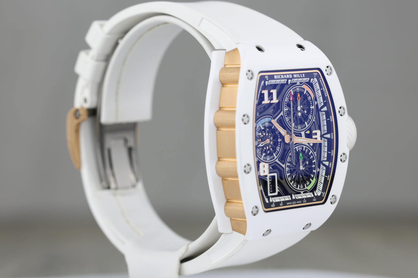 Richard Mille RM72-01 Automatic Winding Lifestyle Flyback Chronograph White Ceramic Skeletonized Dial