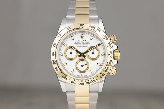 Rolex 116503 Daytona Stainless Steel & Yellow Gold White Dial