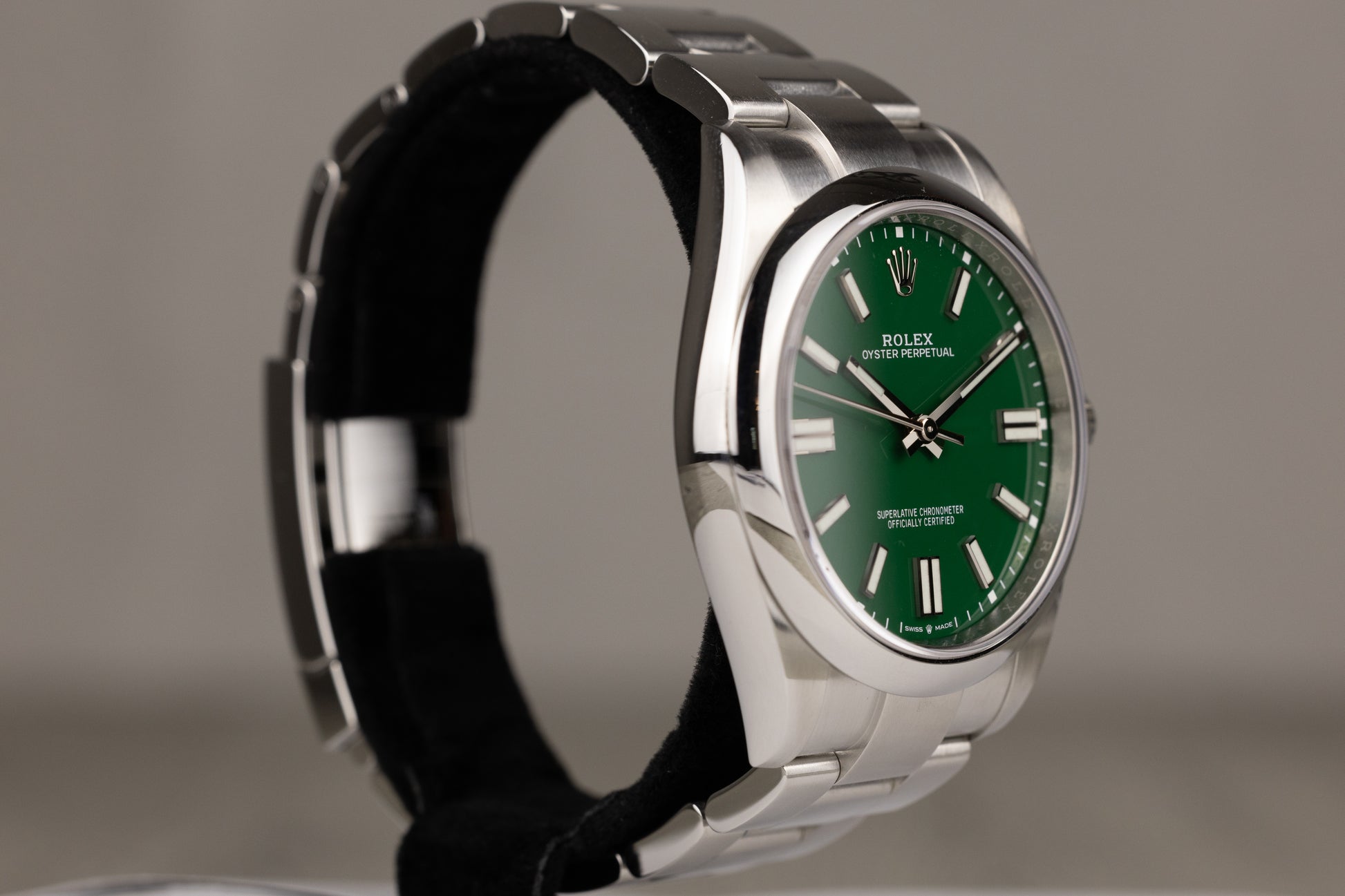 Rolex 124300 Oyster Perpetual 41 Stainless Steel Green Dial