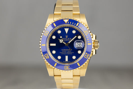 Rolex 126618LB Submariner 41 Yellow Gold Blue Dial