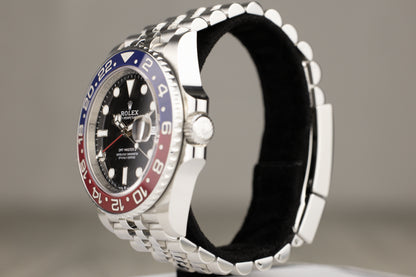 Rolex 126710BLRO GMT-Master II 'Pepsi' Stainless Steel Jubilee Bracelet Black Dial