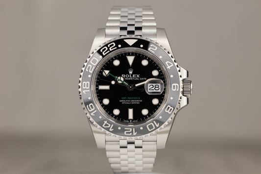 Rolex 126710GRNR GMT-Master II 'Bruce Wayne' Stainless Steel Jubilee Bracelet Black Dial