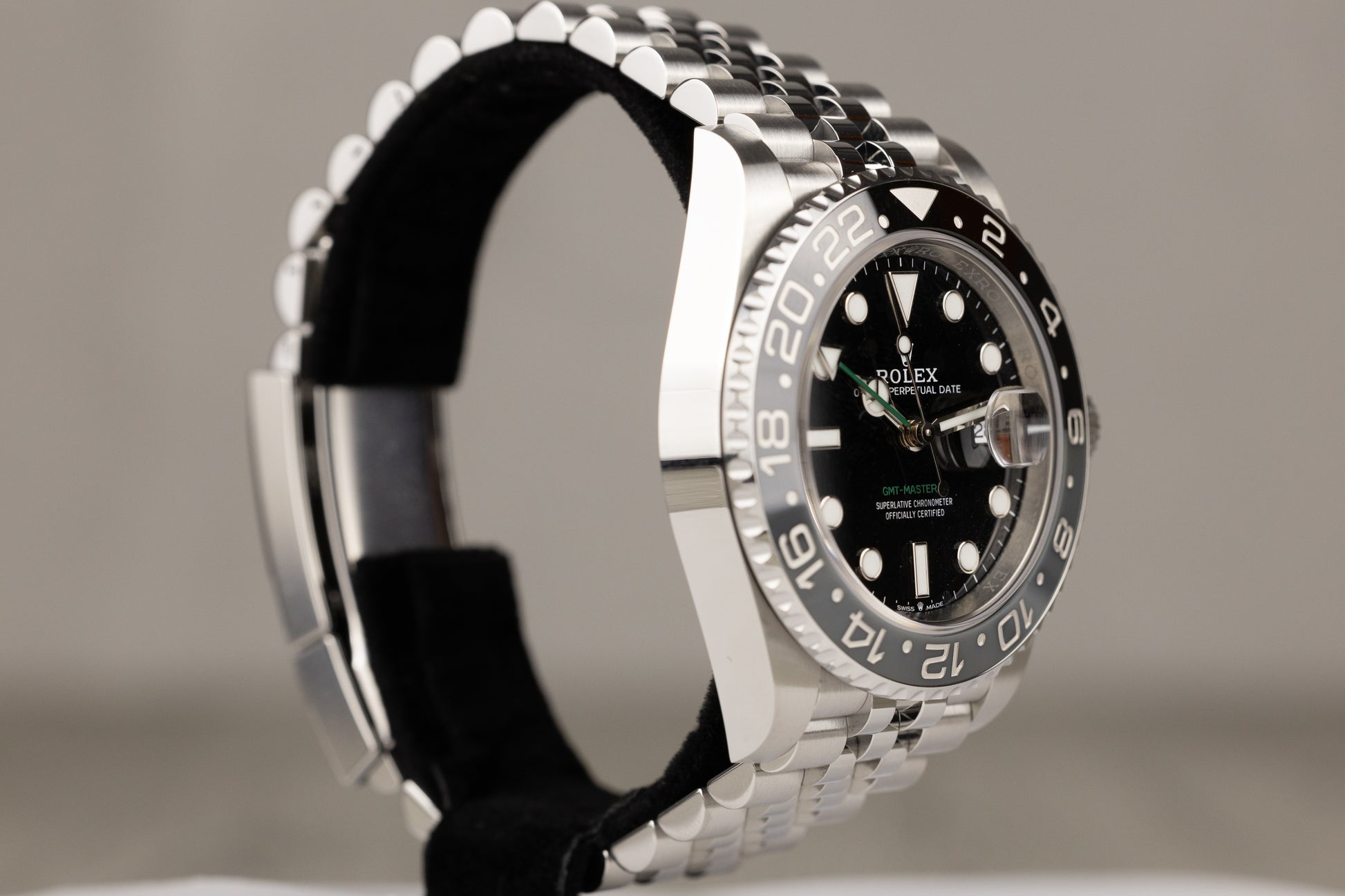 Rolex 126710GRNR GMT-Master II 'Bruce Wayne' Stainless Steel Jubilee Bracelet Black Dial