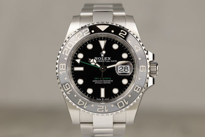 Rolex 126710GRNR GMT-Master II 'Bruce Wayne' Stainless Steel Oyster Bracelet Black Dial