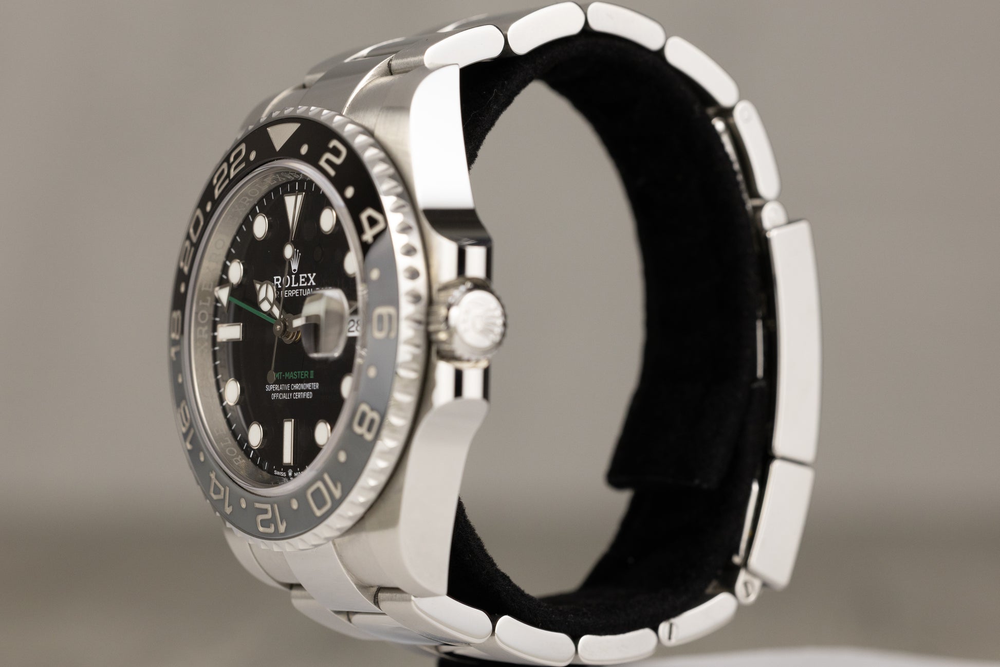 Rolex 126710GRNR GMT-Master II 'Bruce Wayne' Stainless Steel Oyster Bracelet Black Dial