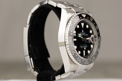 Rolex 126710GRNR GMT-Master II 'Bruce Wayne' Stainless Steel Oyster Bracelet Black Dial