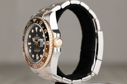 Rolex 126715CHNR GMT-Master II 'Rootbeer' Stainless Steel & Rose Gold Black Dial