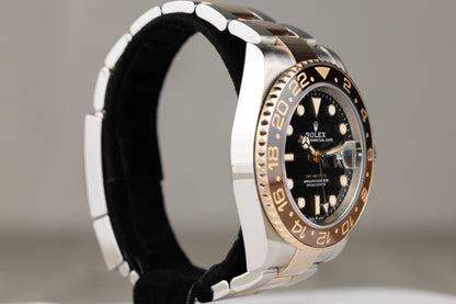 Rolex 126715CHNR GMT-Master II 'Rootbeer' Stainless Steel & Rose Gold Black Dial