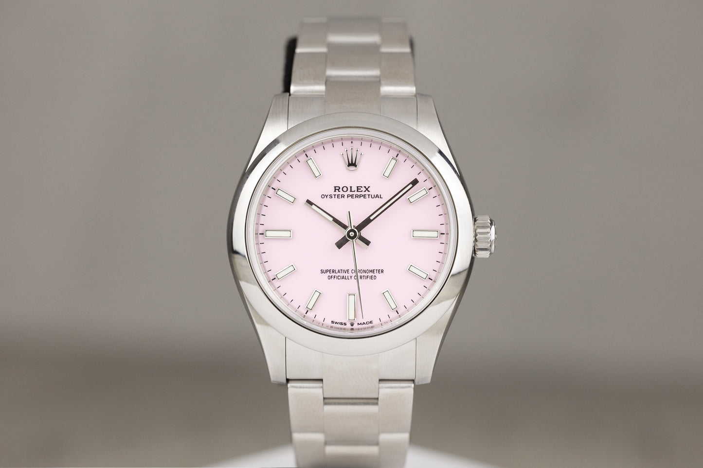 Rolex 277200 Oyster Perpetual 31 Stainless Steel Oyster Bracelet Pink Dial