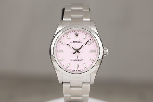 Rolex 277200 Oyster Perpetual 31 Stainless Steel Oyster Bracelet Pink Dial