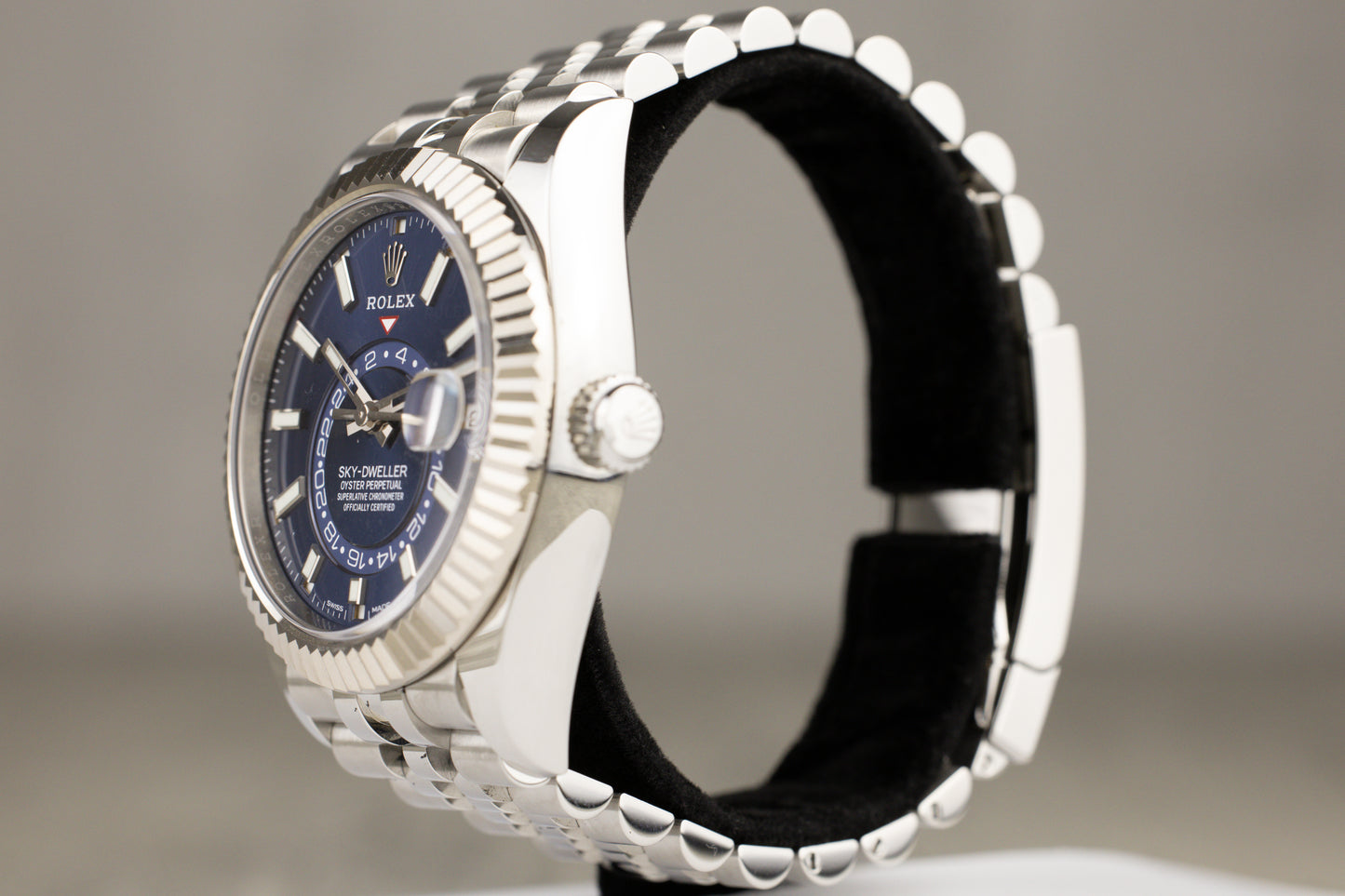 Rolex 326934 Sky-Dweller Stainless Steel Jubilee Bracelet Blue Dial